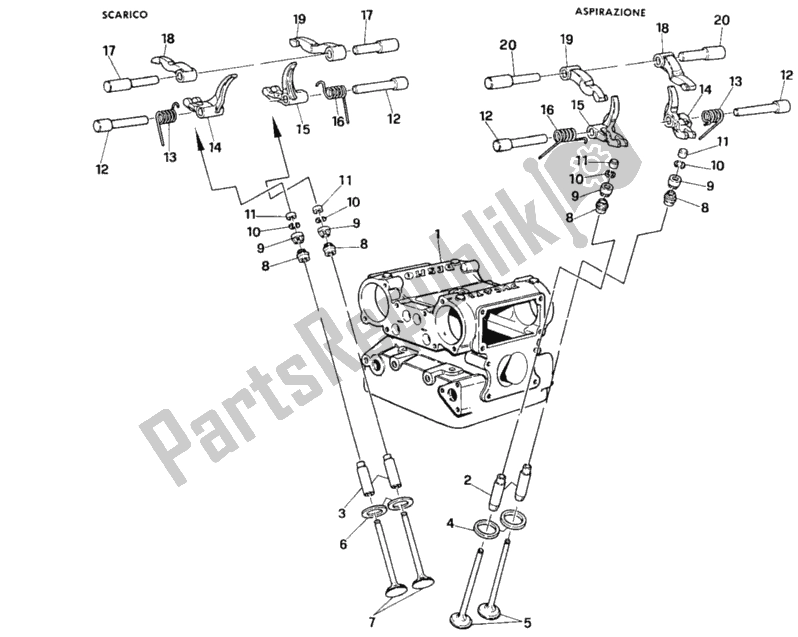All parts for the Camshaft of the Ducati Superbike 916 SP 1996